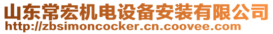 山東常宏機電設備安裝有限公司