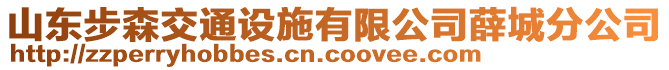 山東步森交通設(shè)施有限公司薛城分公司