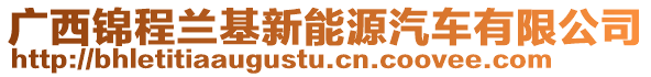 廣西錦程蘭基新能源汽車有限公司