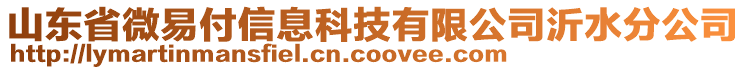 山東省微易付信息科技有限公司沂水分公司