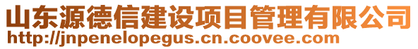 山東源德信建設(shè)項(xiàng)目管理有限公司