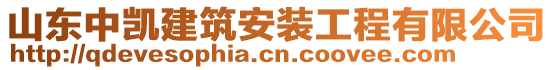 山东中凯建筑安装工程有限公司