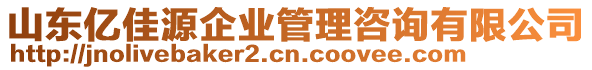 山東億佳源企業(yè)管理咨詢有限公司