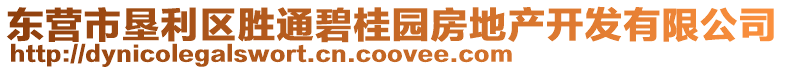 東營市墾利區(qū)勝通碧桂園房地產(chǎn)開發(fā)有限公司