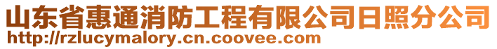 山東省惠通消防工程有限公司日照分公司