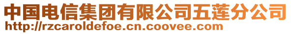 中國(guó)電信集團(tuán)有限公司五蓮分公司