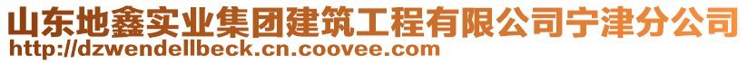 山東地鑫實(shí)業(yè)集團(tuán)建筑工程有限公司寧津分公司