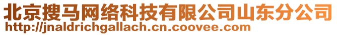 北京搜馬網(wǎng)絡(luò)科技有限公司山東分公司