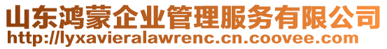 山東鴻蒙企業(yè)管理服務有限公司