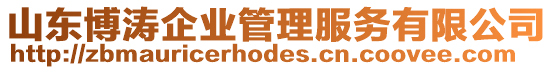 山東博濤企業(yè)管理服務(wù)有限公司