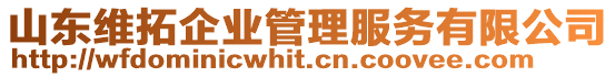 山東維拓企業(yè)管理服務(wù)有限公司