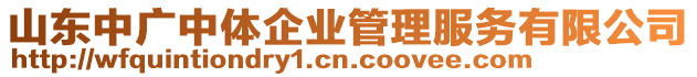 山東中廣中體企業管理服務有限公司