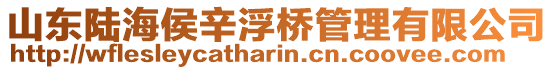 山東陸海侯辛浮橋管理有限公司