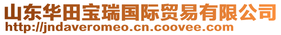 山東華田寶瑞國際貿易有限公司