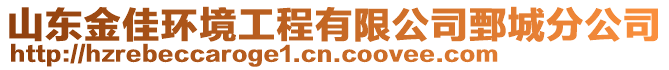 山東金佳環(huán)境工程有限公司鄄城分公司