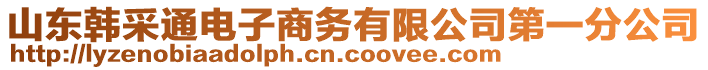 山東韓采通電子商務(wù)有限公司第一分公司