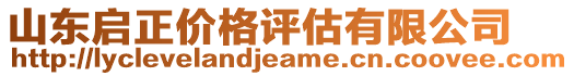 山東啟正價(jià)格評(píng)估有限公司