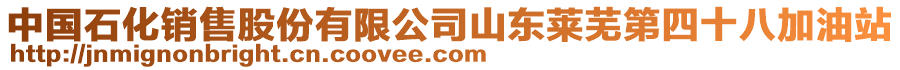 中國(guó)石化銷售股份有限公司山東萊蕪第四十八加油站
