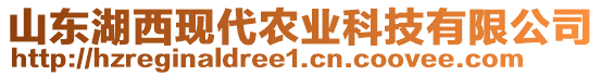 山東湖西現(xiàn)代農(nóng)業(yè)科技有限公司