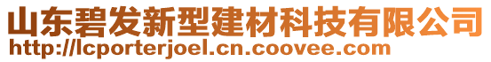 山東碧發(fā)新型建材科技有限公司