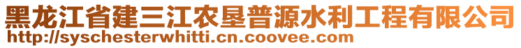 黑龙江省建三江农垦普源水利工程有限公司