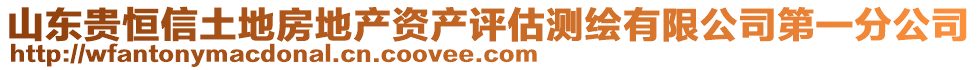 山東貴恒信土地房地產(chǎn)資產(chǎn)評估測繪有限公司第一分公司