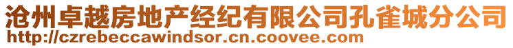 滄州卓越房地產(chǎn)經(jīng)紀(jì)有限公司孔雀城分公司