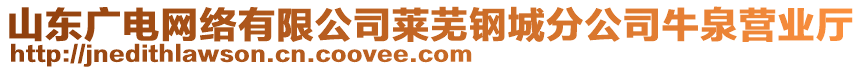 山東廣電網絡有限公司萊蕪鋼城分公司牛泉營業廳