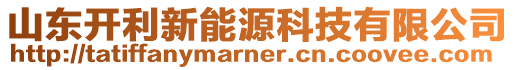 山東開利新能源科技有限公司