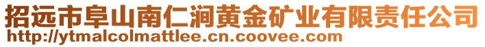 招遠市阜山南仁澗黃金礦業(yè)有限責任公司