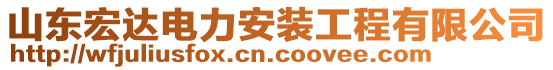 山東宏達電力安裝工程有限公司