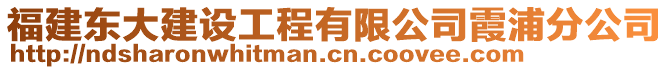 福建東大建設(shè)工程有限公司霞浦分公司