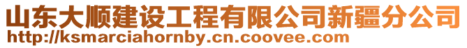 山東大順建設(shè)工程有限公司新疆分公司