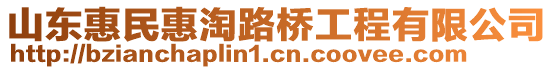 山東惠民惠淘路橋工程有限公司