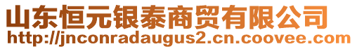 山東恒元銀泰商貿(mào)有限公司