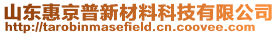 山東惠京普新材料科技有限公司