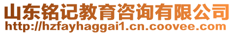 山東銘記教育咨詢有限公司