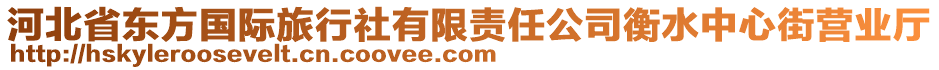 河北省東方國際旅行社有限責(zé)任公司衡水中心街營業(yè)廳