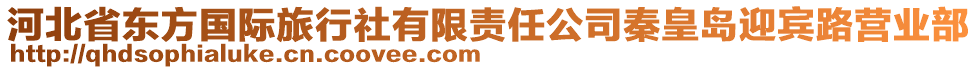 河北省東方國(guó)際旅行社有限責(zé)任公司秦皇島迎賓路營(yíng)業(yè)部