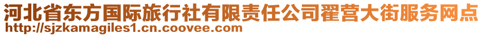 河北省東方國際旅行社有限責(zé)任公司翟營大街服務(wù)網(wǎng)點(diǎn)