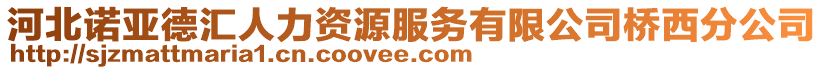 河北諾亞德匯人力資源服務有限公司橋西分公司