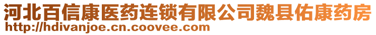 河北百信康醫(yī)藥連鎖有限公司魏縣佑康藥房