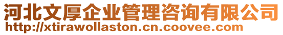 河北文厚企業(yè)管理咨詢有限公司