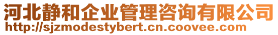 河北靜和企業(yè)管理咨詢有限公司