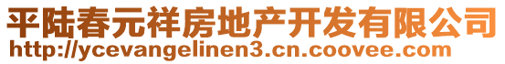 平陸春元祥房地產(chǎn)開發(fā)有限公司