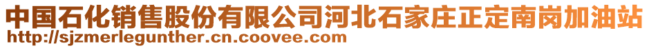 中國石化銷售股份有限公司河北石家莊正定南崗加油站