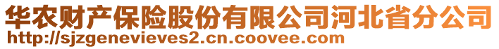 華農(nóng)財(cái)產(chǎn)保險(xiǎn)股份有限公司河北省分公司