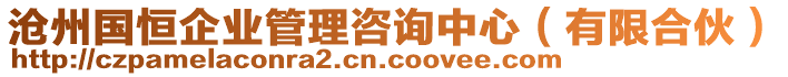 滄州國恒企業(yè)管理咨詢中心（有限合伙）