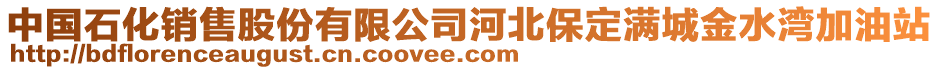 中國(guó)石化銷(xiāo)售股份有限公司河北保定滿城金水灣加油站