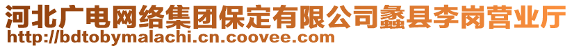 河北廣電網(wǎng)絡(luò)集團保定有限公司蠡縣李崗營業(yè)廳